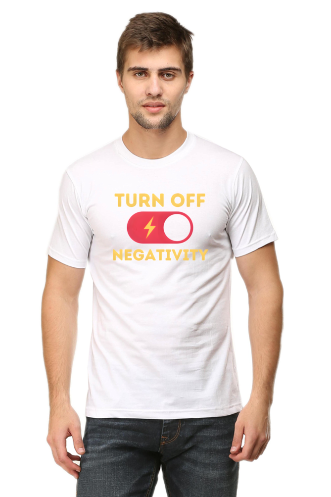 Turn Off Negativity Motivational T-Shirt – Positive Vibes Tee for Men and Women