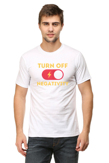 Turn Off Negativity Motivational T-Shirt – Positive Vibes Tee for Men and Women