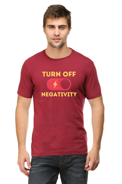 Turn Off Negativity Motivational T-Shirt – Positive Vibes Tee for Men and Women