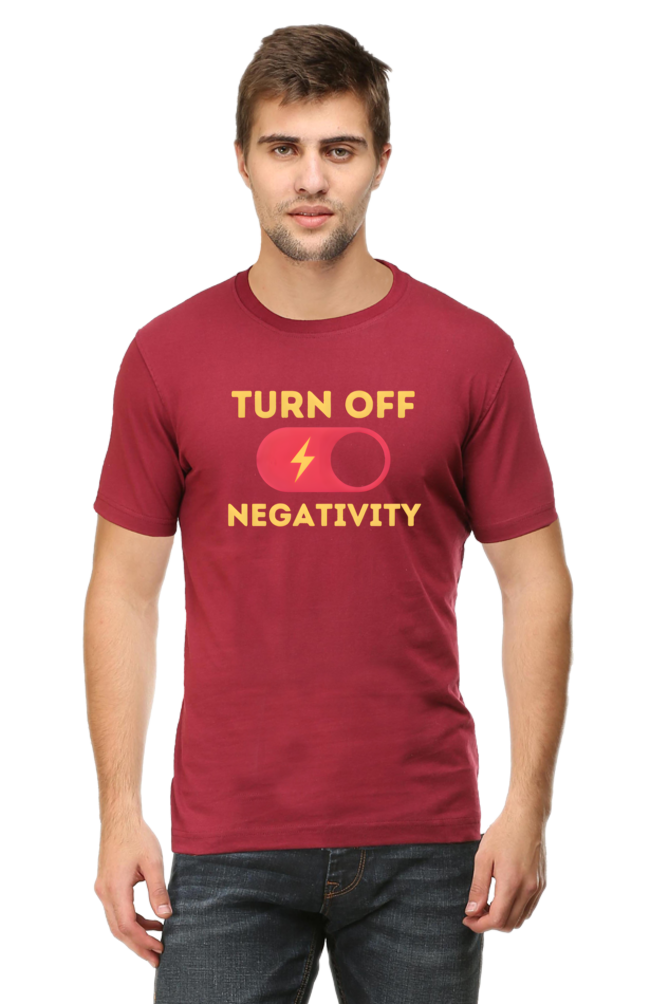 Turn Off Negativity Motivational T-Shirt – Positive Vibes Tee for Men and Women