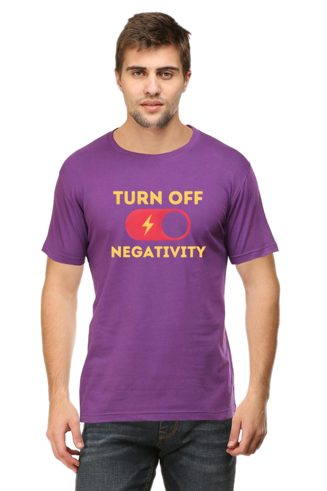 Turn Off Negativity Motivational T-Shirt – Positive Vibes Tee for Men and Women