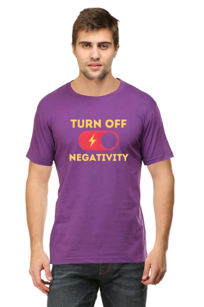Turn Off Negativity Motivational T-Shirt – Positive Vibes Tee for Men and Women