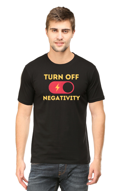 Turn Off Negativity Motivational T-Shirt – Positive Vibes Tee for Men and Women