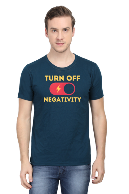 Turn Off Negativity Motivational T-Shirt – Positive Vibes Tee for Men and Women