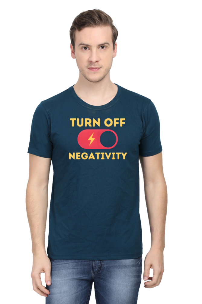 Turn Off Negativity Motivational T-Shirt – Positive Vibes Tee for Men and Women