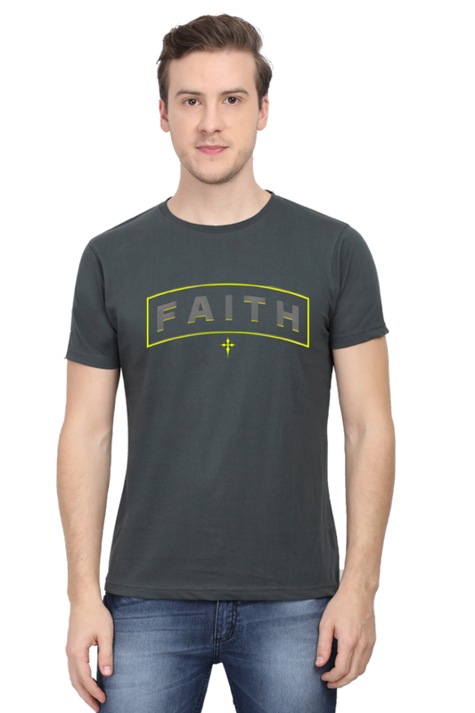 "Faith" Men's Graphic T-Shirt – Bold, Inspiring, and Comfortable