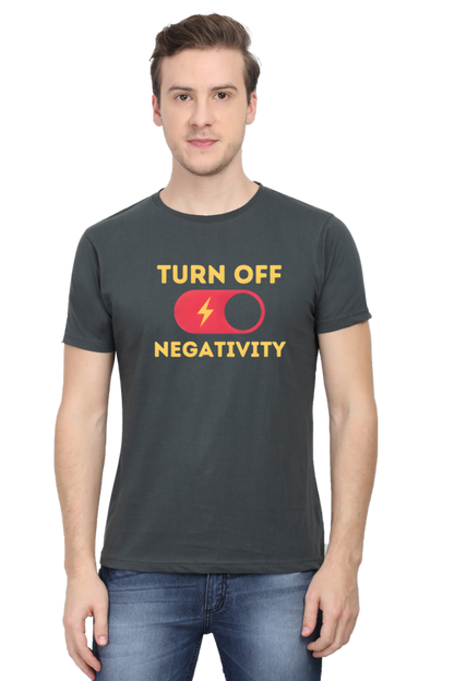 Turn Off Negativity Motivational T-Shirt – Positive Vibes Tee for Men and Women