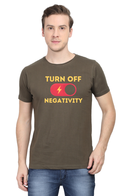 Turn Off Negativity Motivational T-Shirt – Positive Vibes Tee for Men and Women