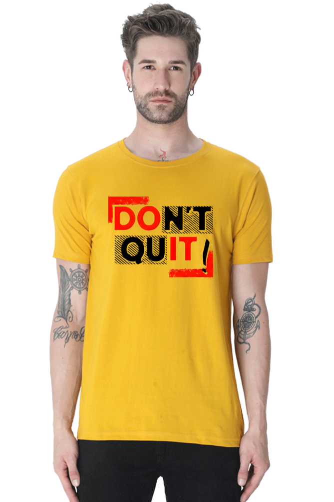 Don't Quit Motivational Graphic T-Shirt - Unisex Tee for Inspiration and Determination