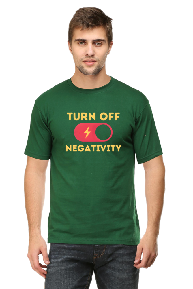 Turn Off Negativity Motivational T-Shirt – Positive Vibes Tee for Men and Women