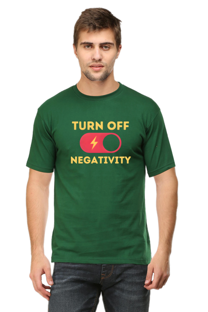 Turn Off Negativity Motivational T-Shirt – Positive Vibes Tee for Men and Women