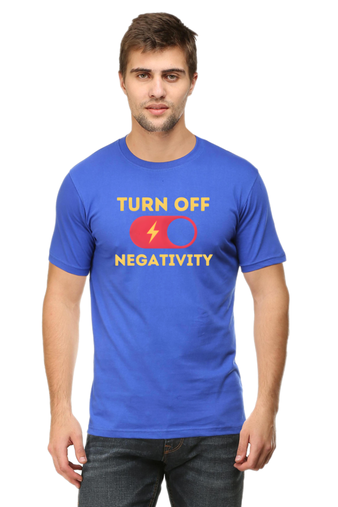 Turn Off Negativity Motivational T-Shirt – Positive Vibes Tee for Men and Women